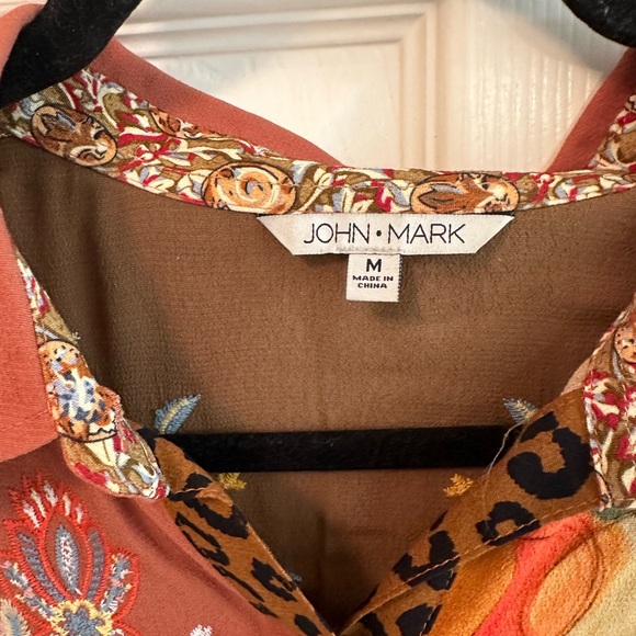 John Mark Multicolor Embroidered Shirt - Picture 3 of 4